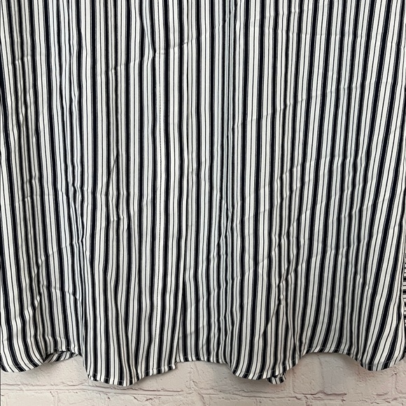 LOFT Striped Crossover Back Yoke Utility Blouse - Picture 5 of 16
